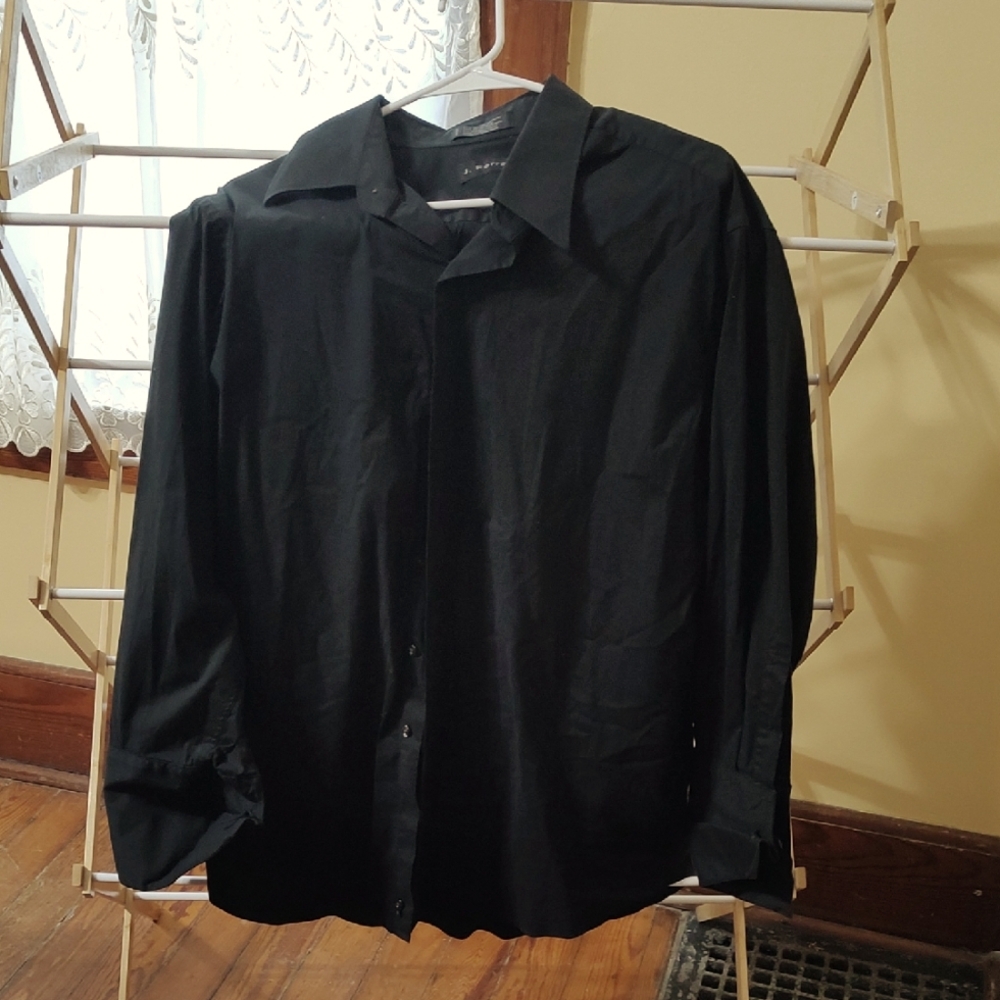 J.Ferrar Elegant Black Dress Shirt